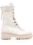 logo-patch combat boots